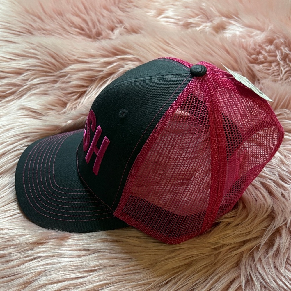 Nash Women's Gray  and Pink Mesh Baseball Hat - Picture 5 of 7